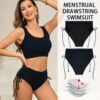 Women’s Period Swim Bottom – 4 Layer Leak-Proof Menstrual Swimwear Bikini Bottom