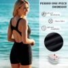Women's One Piece Period Swimsuit with Legs