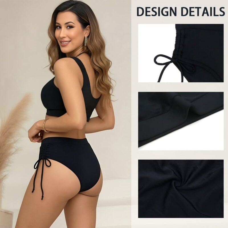 Women’s Period Swim Bottom – 4 Layer Leak-Proof Menstrual Swimwear Bikini Bottom