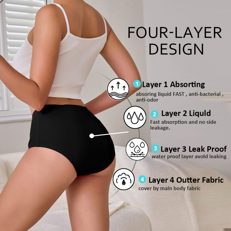 LINGLU® 4-Layer High Waist Menstrual Underwear