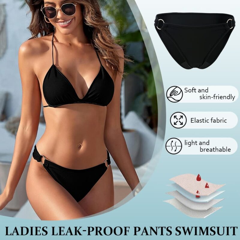 LINGLU® Women’s Period Swimwear Bikini Bottom