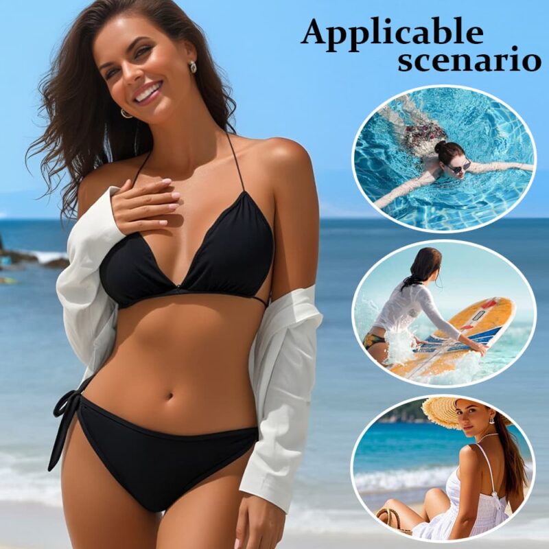 Women’s Period Swim Bottom 4-Layer Leak-Proof Menstrual Swimwear Bikini Bottom