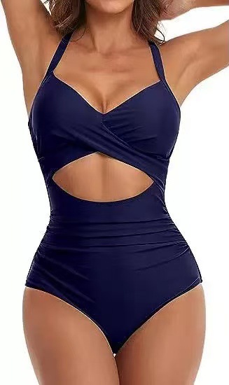 LINGLU® Women's Tummy Control Cut-Out One Piece Swimsuit