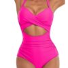 LINGLU® Women's Tummy Control Cut-Out One Piece Swimsuit