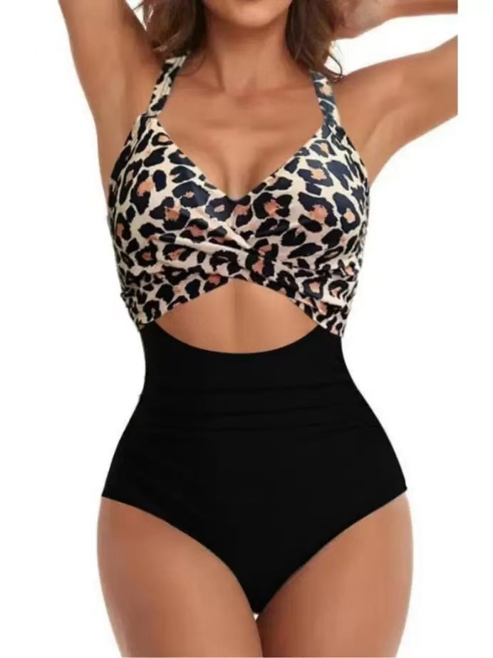 LINGLU® Women's Tummy Control Cut-Out One Piece Swimsuit