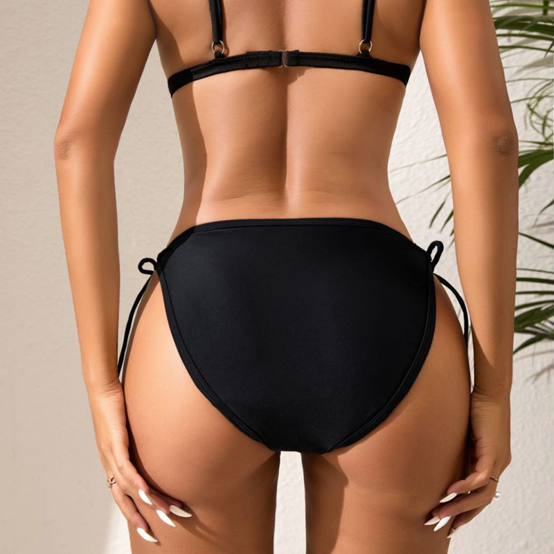 Women’s Period Swim Bottom – Side Tie Leak-Proof Menstrual Swimwear Bikini Bottom