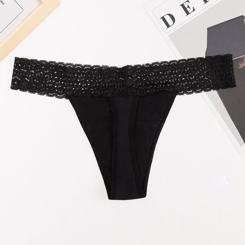 Leak-Proof Lace Menstrual Thong Panties for Women