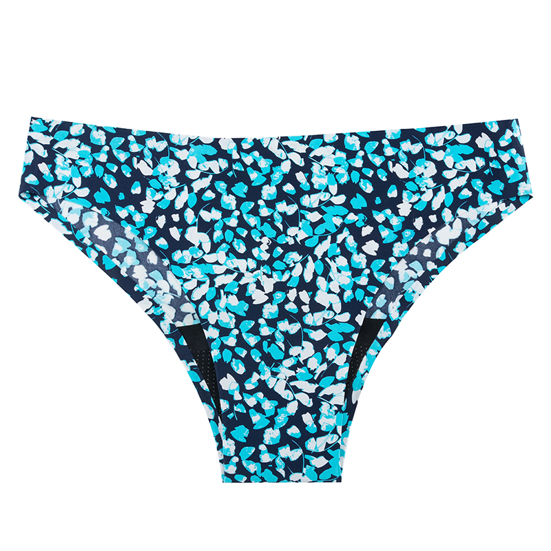 LINGLU® Women's Printed Menstrual Underwear Reusable 4-Layer Leakproof Briefs