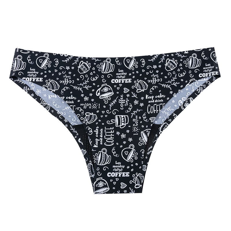 LINGLU® Women's Printed Menstrual Underwear Reusable 4-Layer Leakproof Briefs