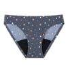LINGLU® Women's Reusable Menstrual Underwear with 4-Layer Leak Protection & Fashion Print Design