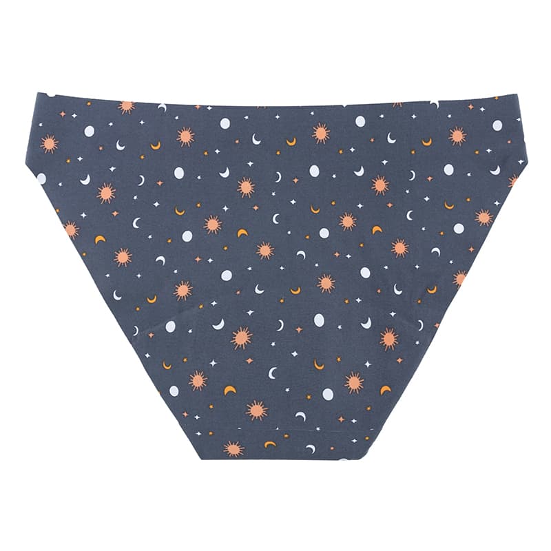 LINGLU® Women's Reusable Menstrual Underwear with 4-Layer Leak Protection & Fashion Print Design