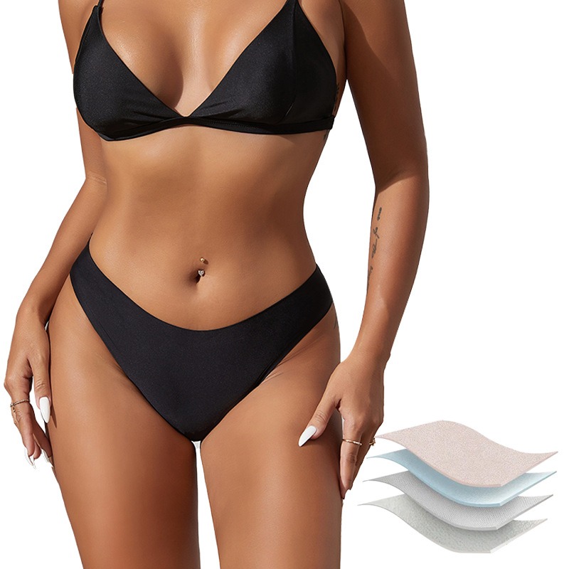 LINGLU® Women's High Leg Leak-Proof Menstrual Underwear with 4-Layer Protection