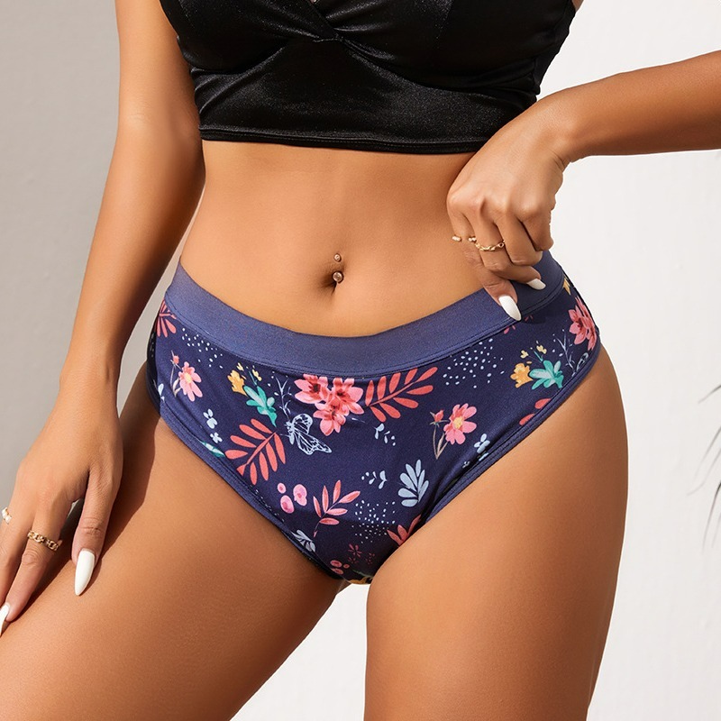 LINGLU® Reusable Floral Menstrual Underwear for Everyday Protection