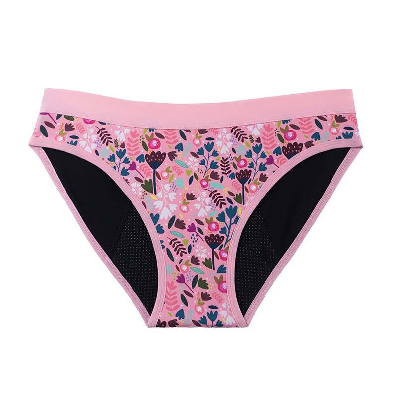 LINGLU® Reusable Floral Menstrual Underwear for Everyday Protection