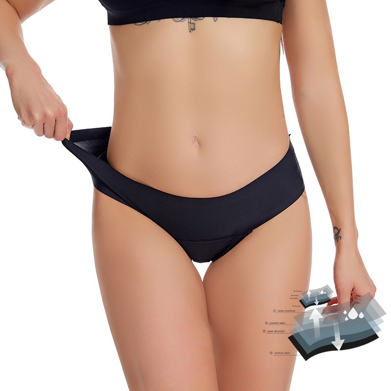 Women's Leak-Proof Menstrual Underwear with 4-Layer Absorbent Protection