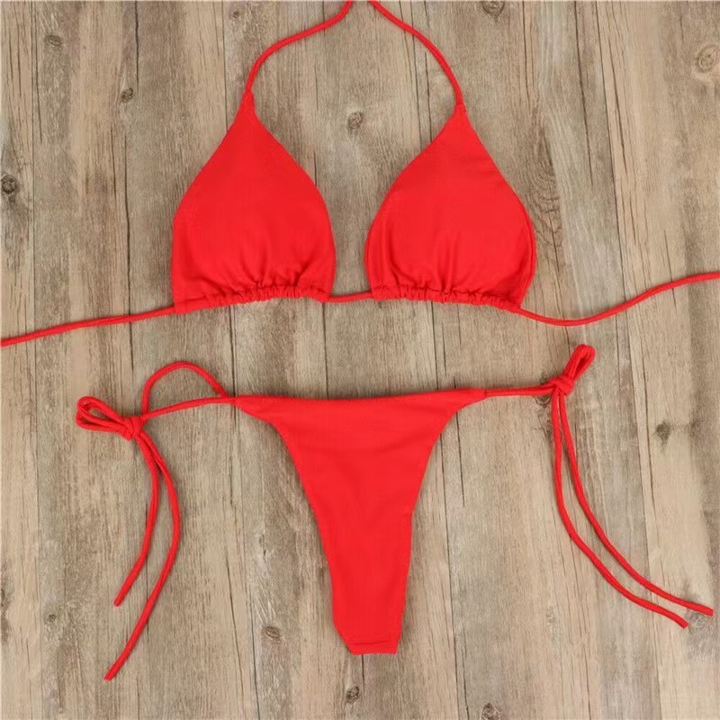 Women's Triangle String Bikini Swimwear