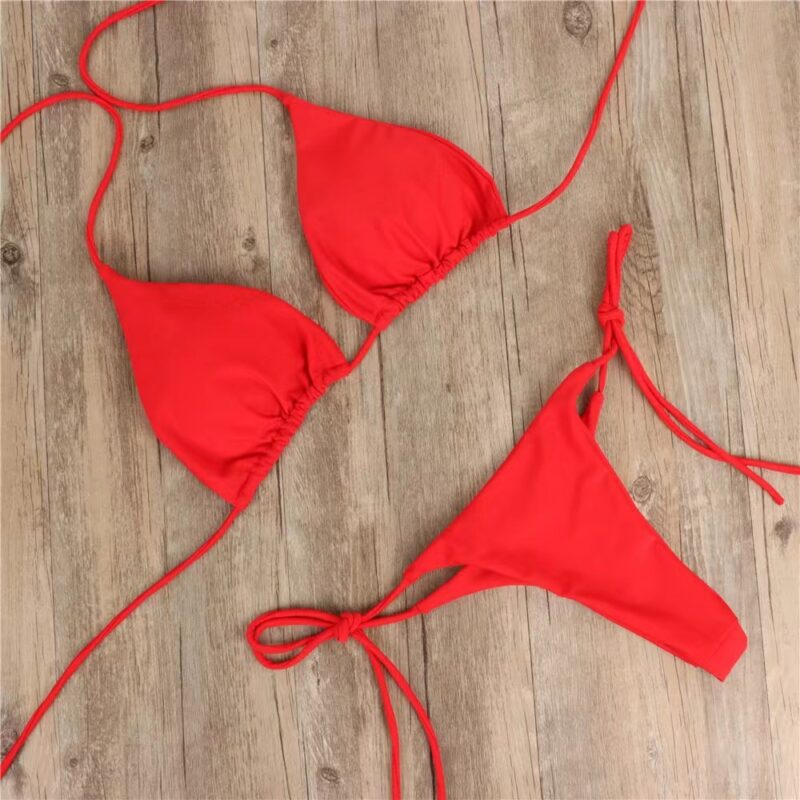 Women's Triangle String Bikini Swimwear
