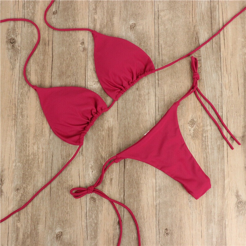 Women's Triangle String Bikini Swimwear
