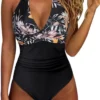 wholesale women's leopard print bikini set swimwear one piece swimsuit custom logo