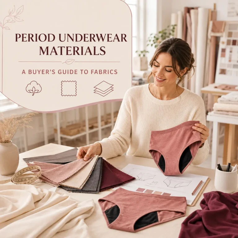 period underwear materials buyer guide for private label brands
