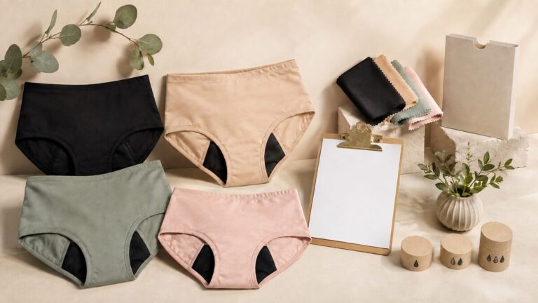 private label period underwear MOQ planning